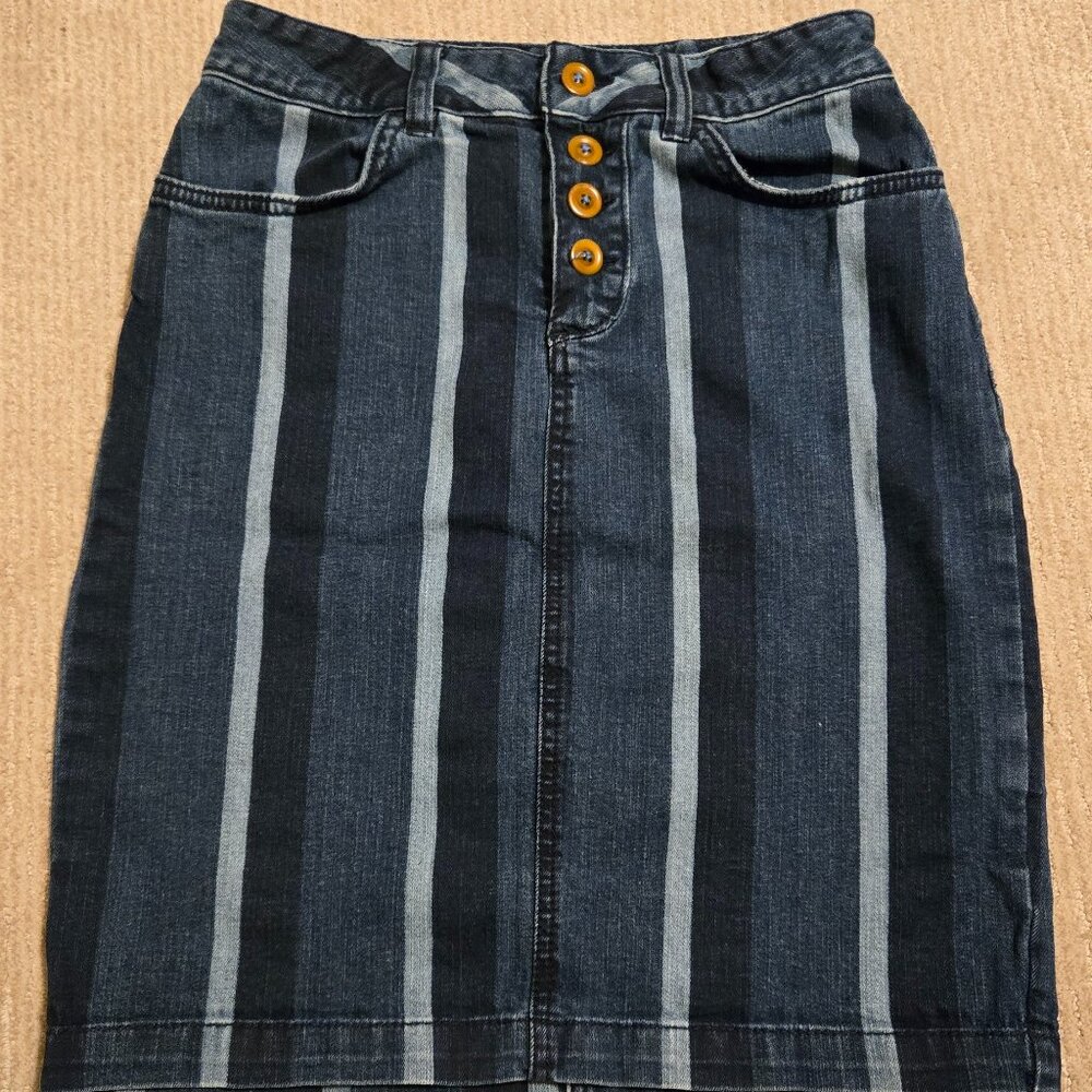 Anthropologie Jean Skirt